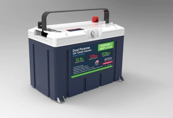 12V 120AH Group 27 LiFePO4 Battery Cranking & Deep Cycle Lithium Battery (Dual Purpose) - Image 10