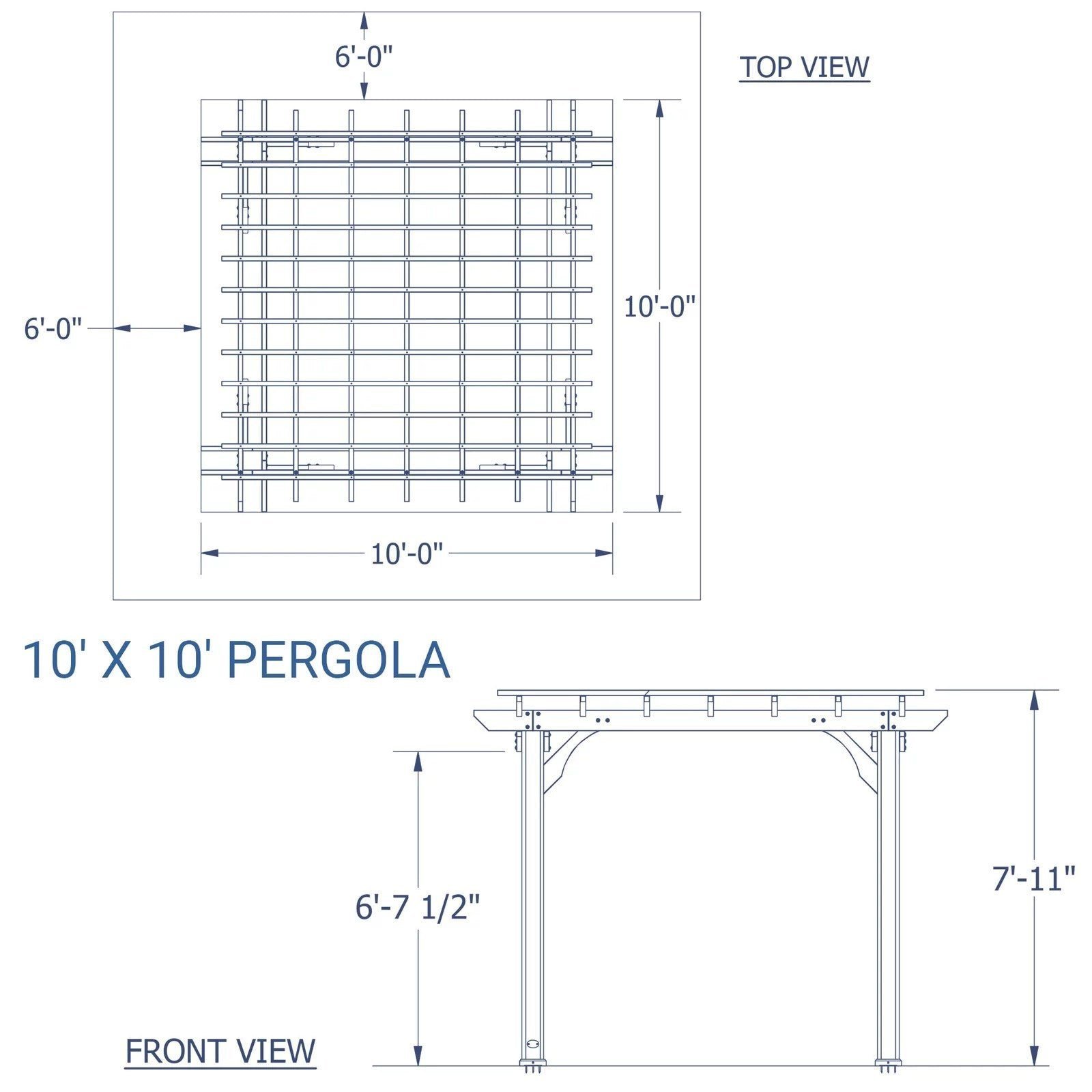 10 x 10 Pergola - Image 5