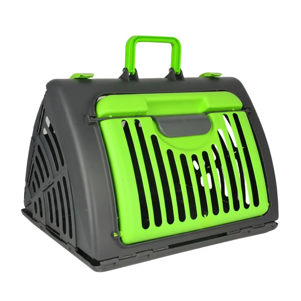 Cat Carrier Collapsible Plastic Pet Crate for Cats Rabbits Guinea Pigs and Small Pets - Image 2