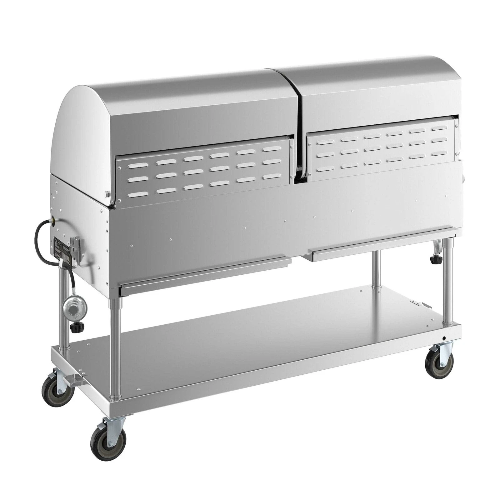 Backyard Pro LPG60RD 60″ Stainless Steel Liquid Propane Outdoor Grill With Roll Dome - Image 2