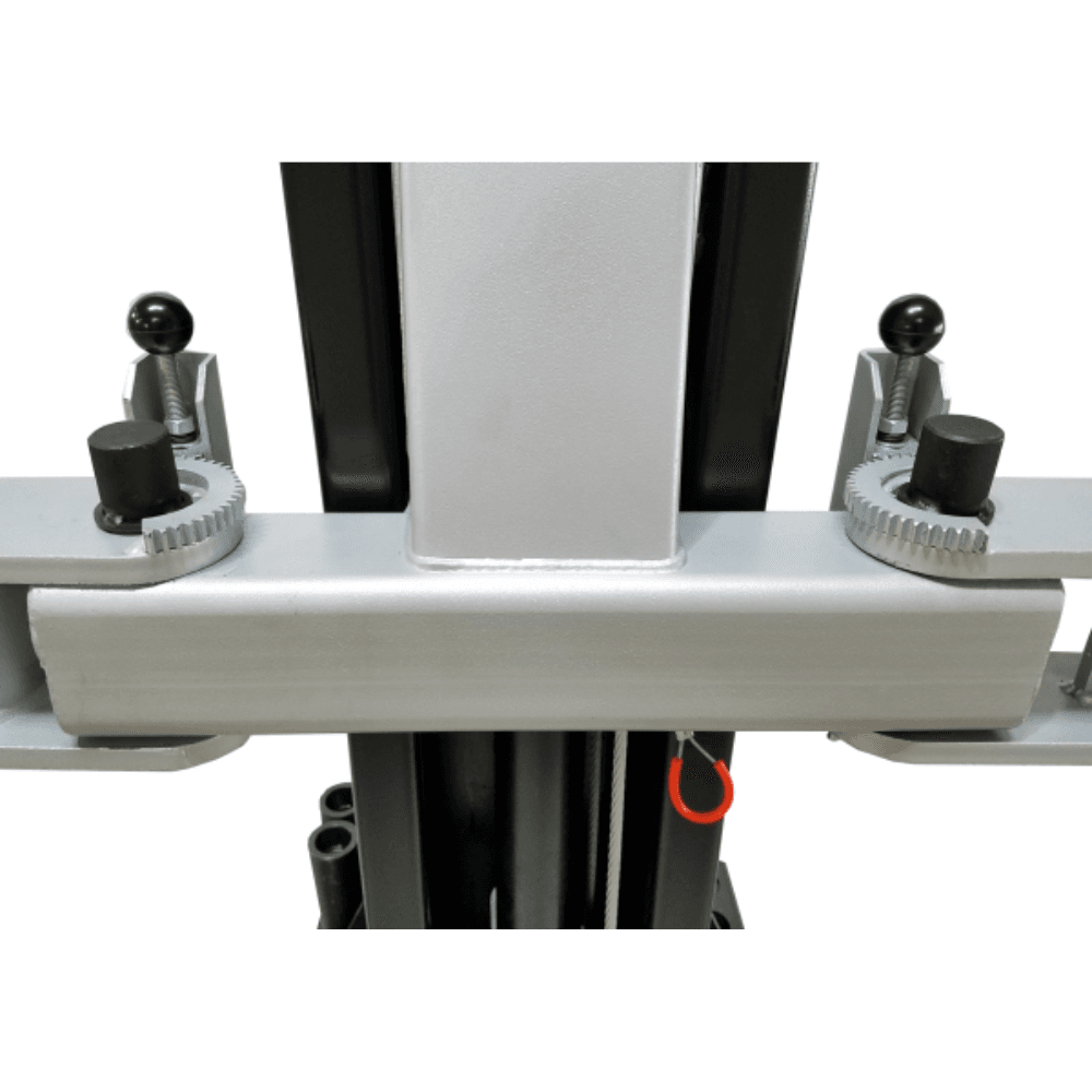 Premium 9000 Lb. Capacity Asymmetric Clear-Floor 2-Post Car Lift in Black - Image 6
