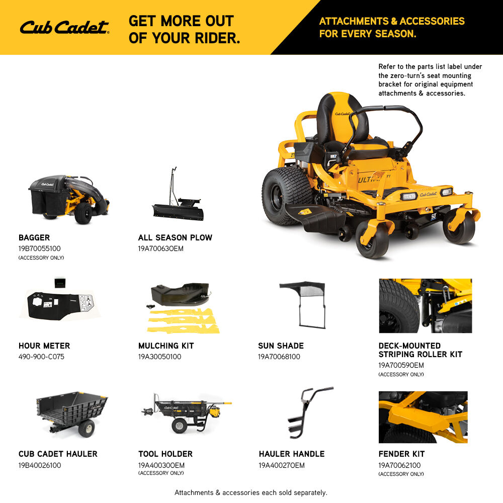 Cub Cadet Ultima ZT1 50-Inch 25HP Kohler Zero Turn Riding Lawn Mower - Image 4
